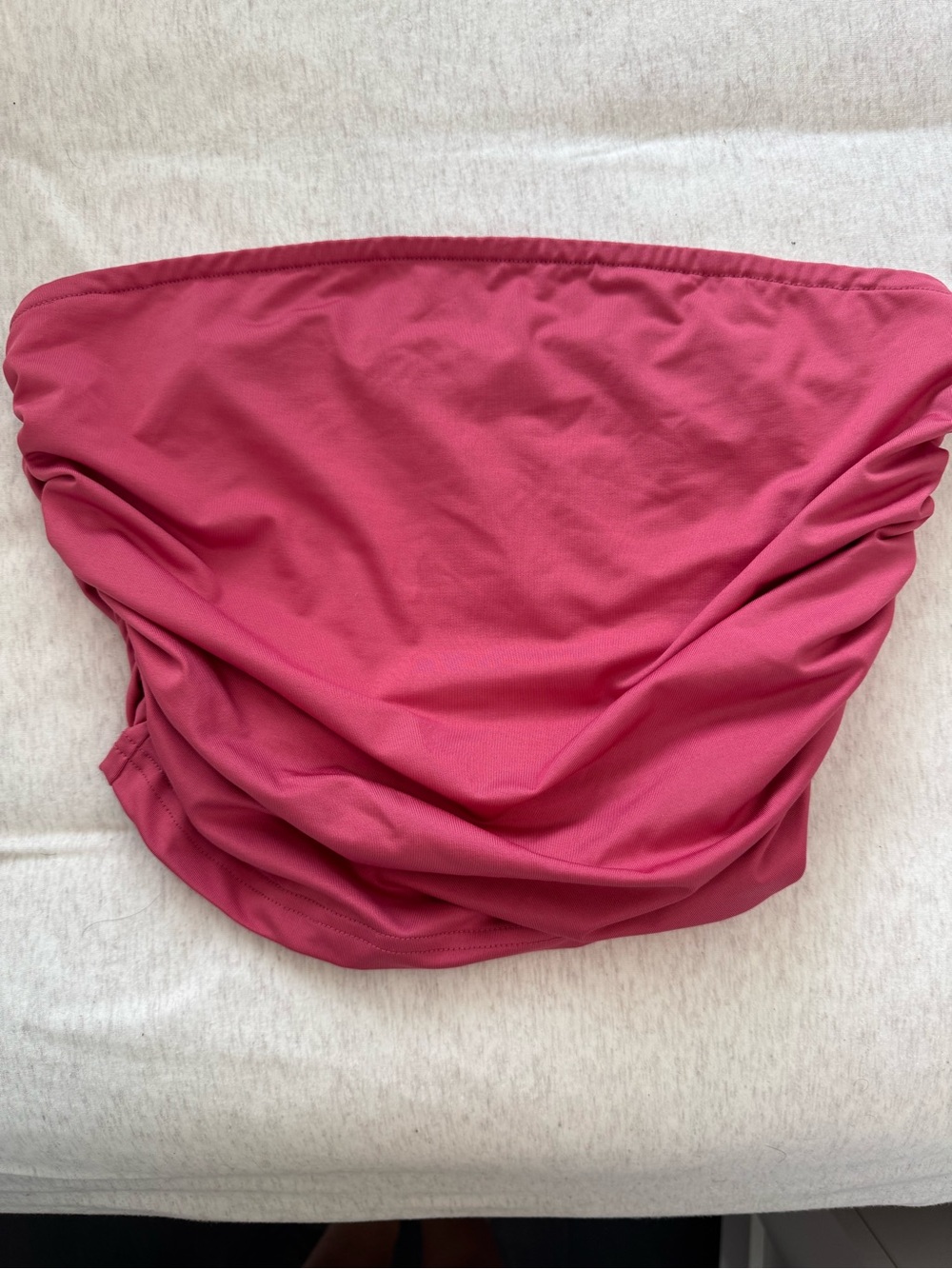 Cider Pink Strapless Tube Top with Ruching